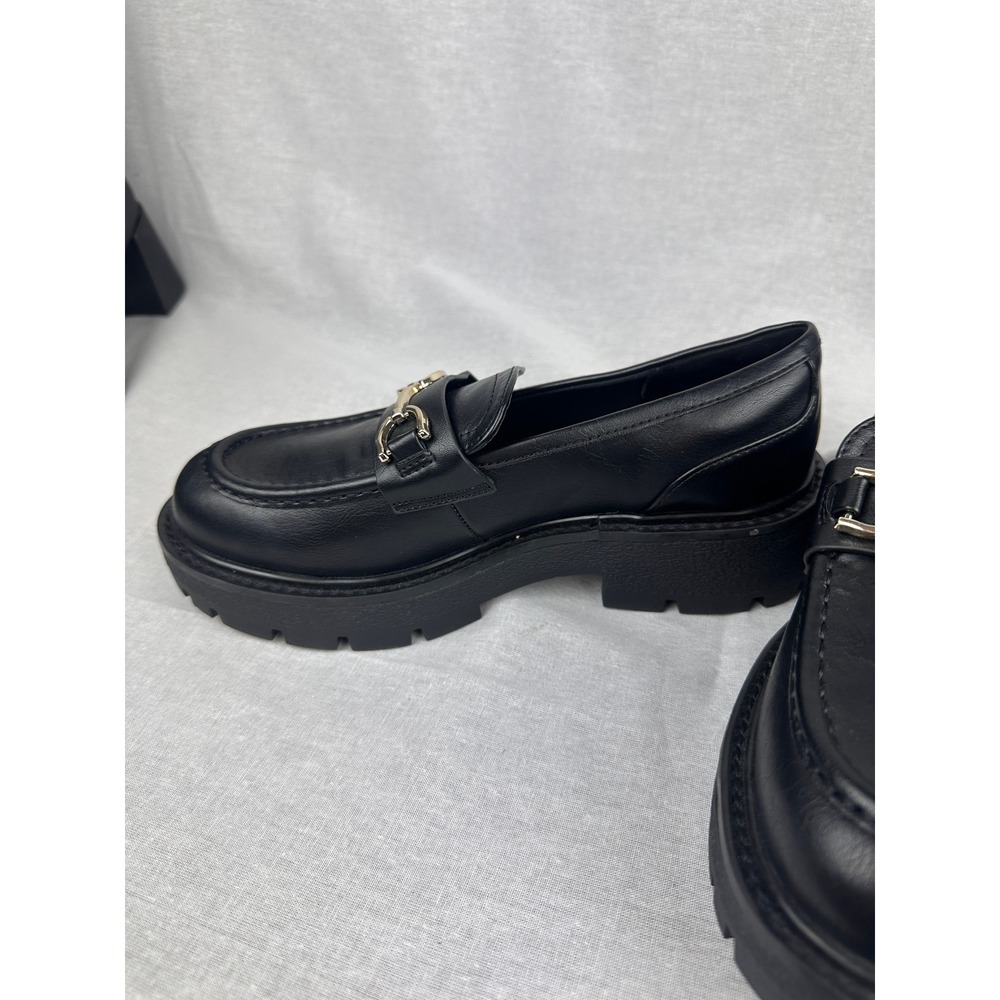 Wild Fable Black Lug Sole Loafers Horsebit Detail Memory Foam Size 8.5 - Picture 8 of 8